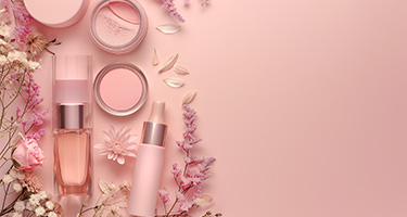 コスメとお花の画像