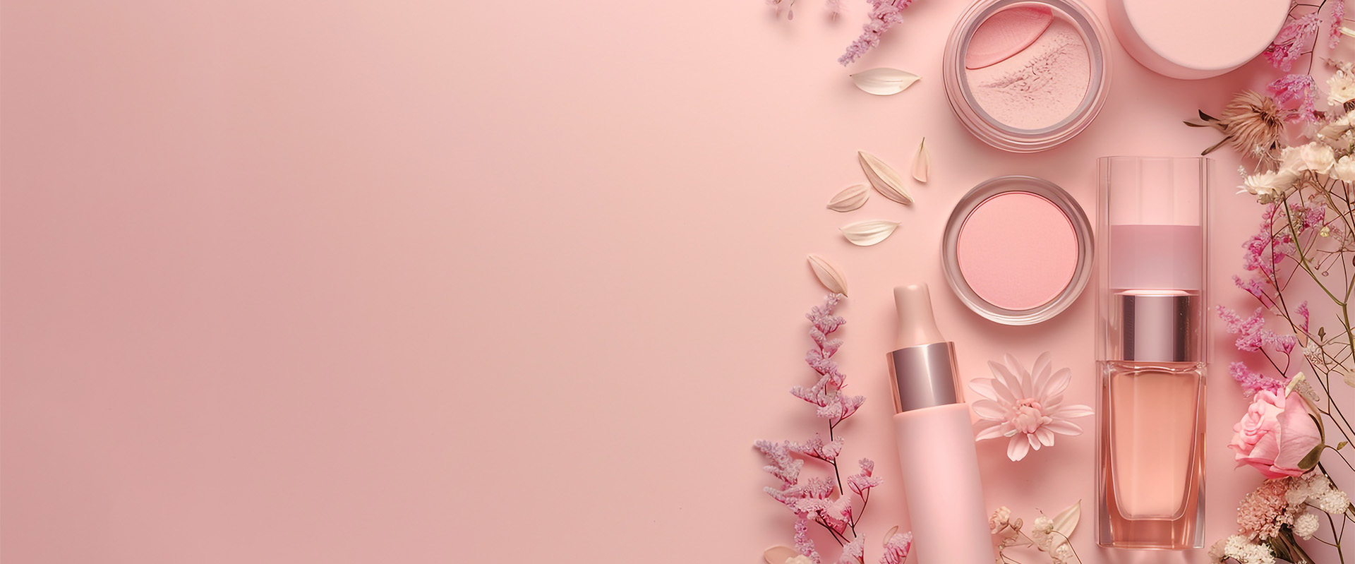 コスメとお花の画像